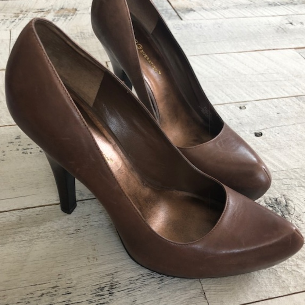 Brown Heels Sz 7.5